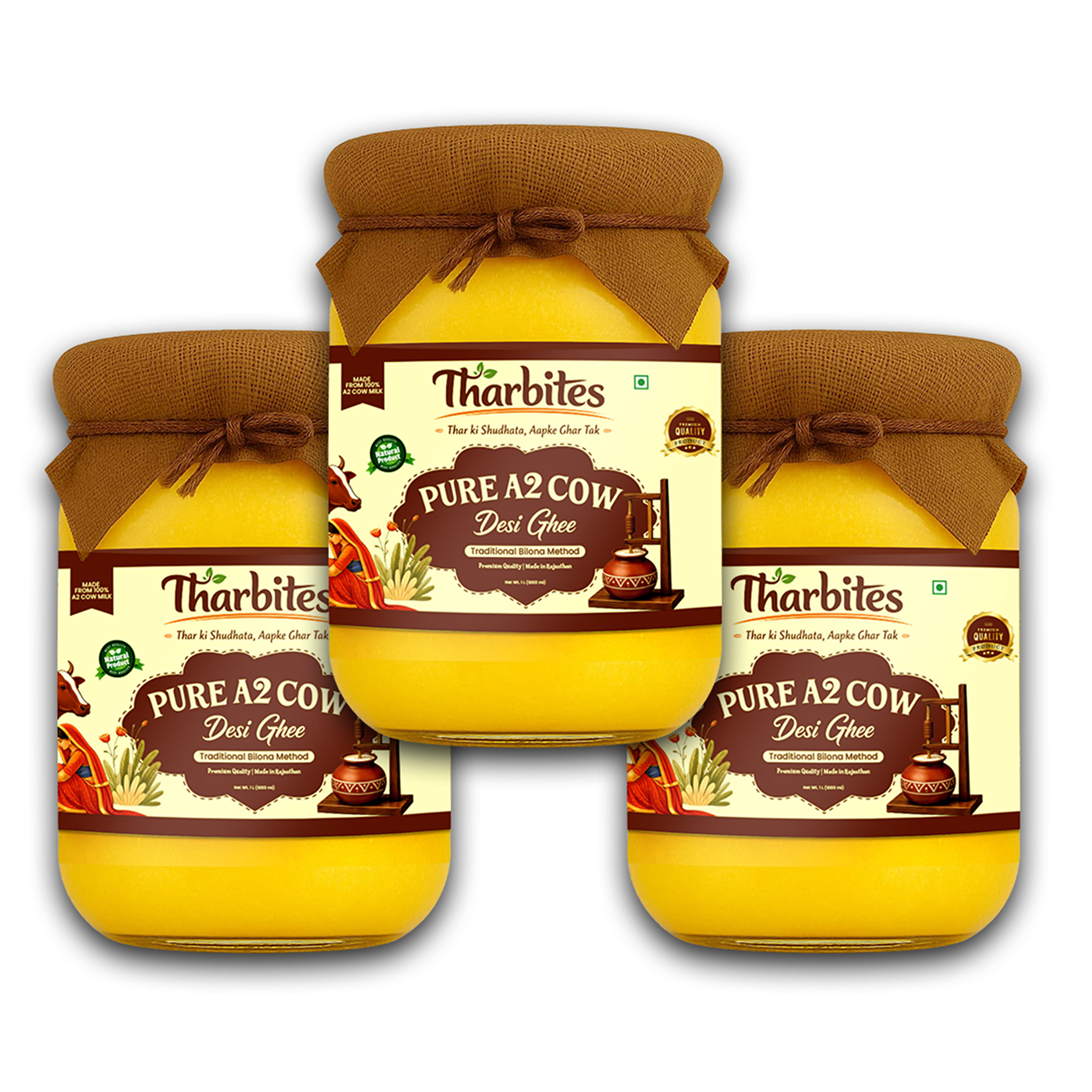   A 2 Desi Cow Bilona Ghee 