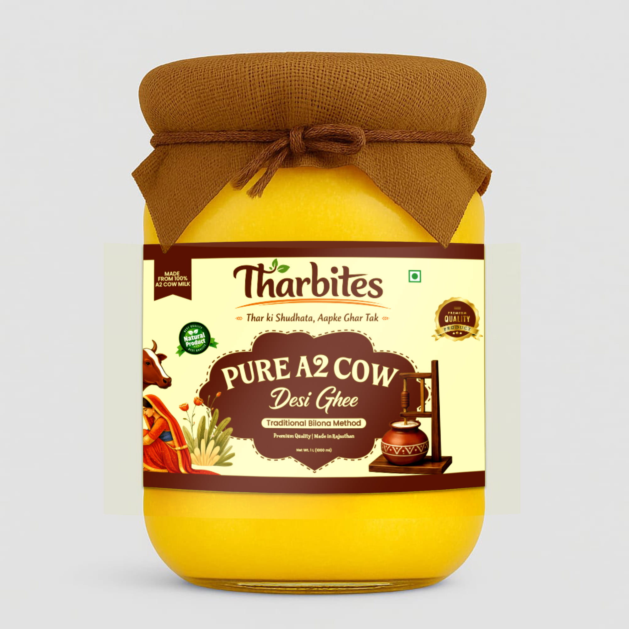   A 2 Desi Cow Bilona Ghee 