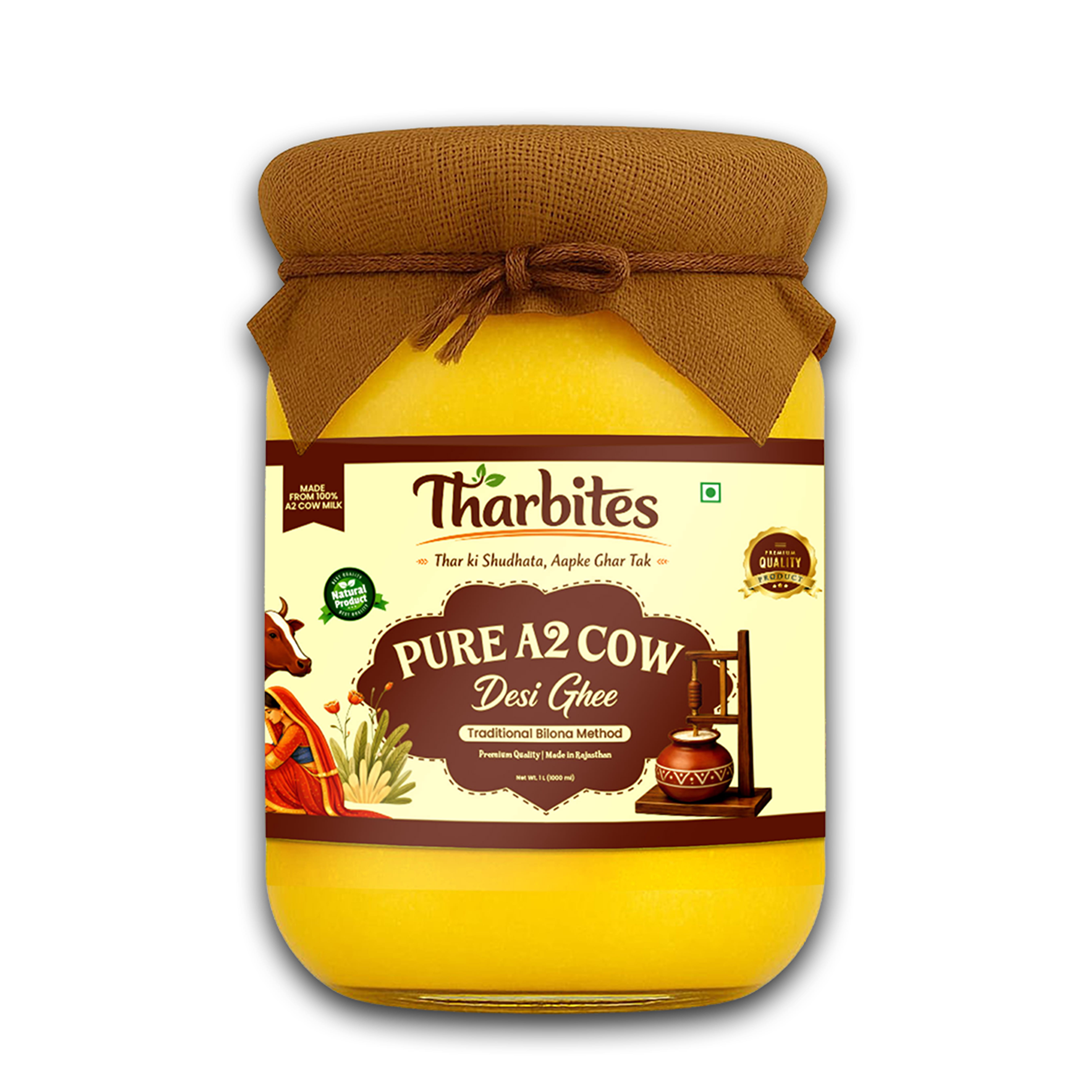   A 2 Desi Cow Bilona Ghee 